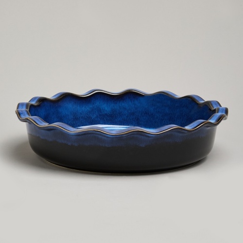 Форма для выпечки керамика Пирог 27см REACTIVE BLUE Agness 780-131 фото 2