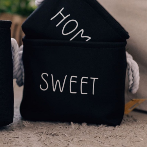 Корзина для хранения 24*24*19см SWEET черный Магамакс LIS-46M фото 4