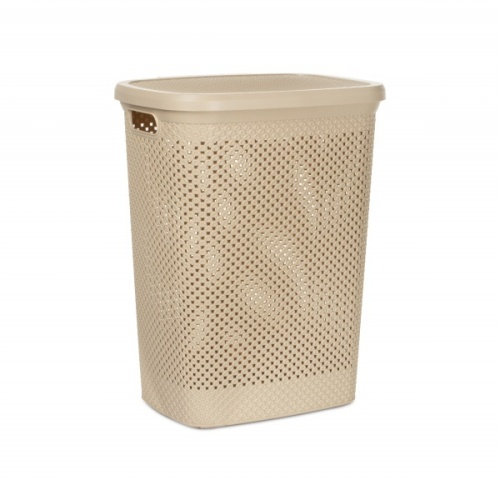 Корзина для белья 38л DIAMOND латте Hobby Life HL081039L фото 2