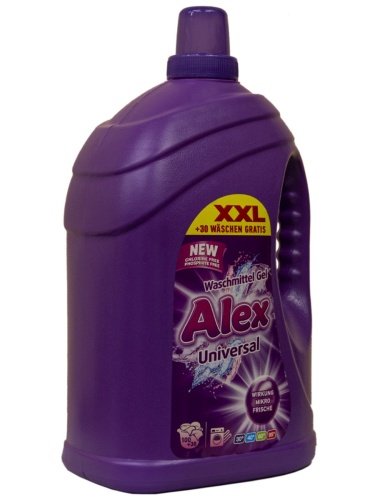 Гель для стирки ALEX 4,55л Универсал 100+30 стирок 1/3 фото 2