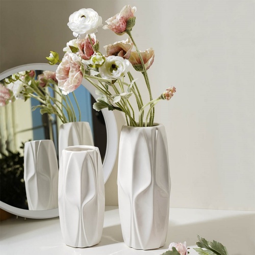 Ваза доломит 12*26см КОНТУР белый Магамакс Cha26-M фото 4