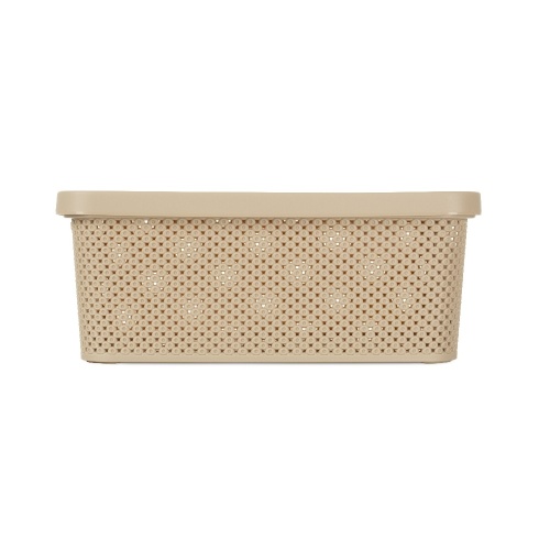 Коробка для хранения 38,5*28*15,5см DIAMOND с крышкой (латте) Hobby Life HL041261L фото 3
