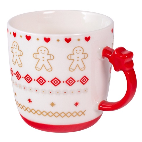 Кружка керамика 360мл CHRISTMAS STAR красный Domenik DMM033 фото 3
