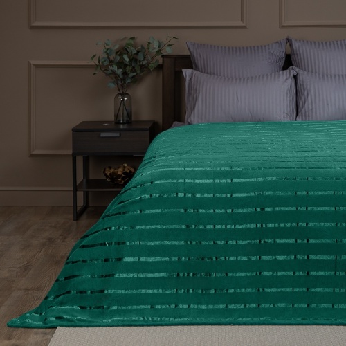 Плед 200*220см микрофайбер ЗЕЛЕНЫЙ Absolute TF MFS DKGR 2022 19-5217 фото 2 Плед 200*220см микрофайбер ЗЕЛЕНЫЙ Absolute TF MFS DKGR 2022 19-5217 фото 2