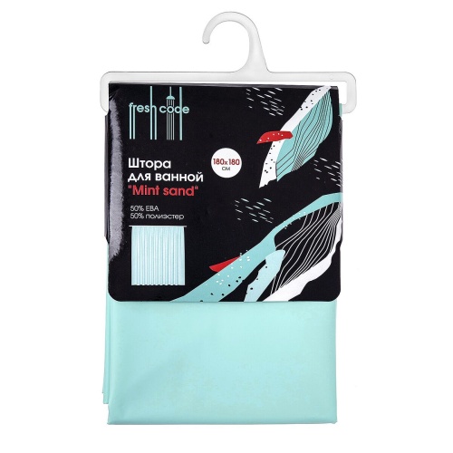 Штора для ванной 180*180см Fresh Code Mint Sand 75028 HQ 1/24 фото 2