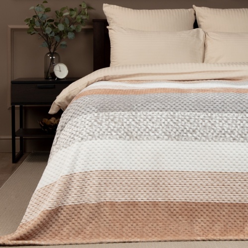 Плед 200*220см фланель БЕЖЕВЫЙ Absolute TF FNJPs BE 2022 фото 2