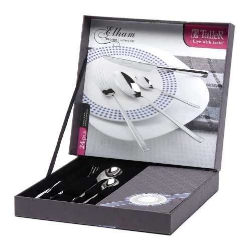 Набор столовых приборов 24пр ЭЛХЕМ глянцевые Taller TR-21605 фото 6