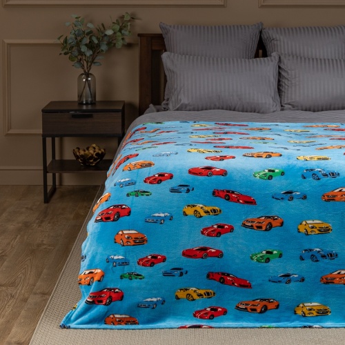 Плед 110*140см фланель МАШИНКИ Absolute TF FN 916 1114 фото 2