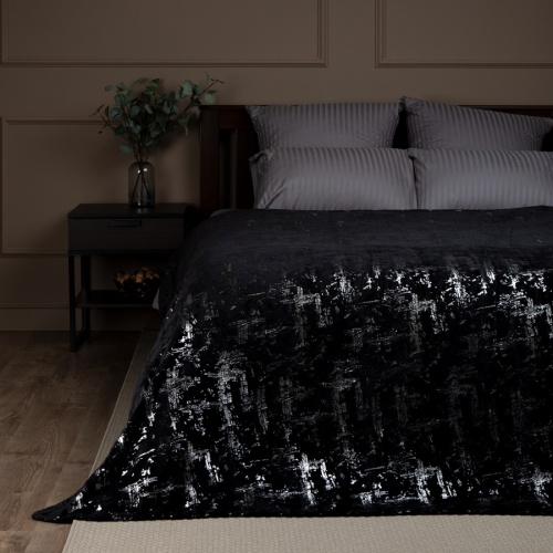 Плед 150*200см фланель S-Мазки ЧЕРНЫЙ Absolute TF FNL BLK-SL 1520 фото 2 Плед 150*200см фланель S-Мазки ЧЕРНЫЙ Absolute TF FNL BLK-SL 1520 фото 2