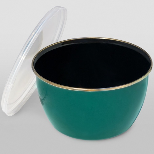 Миска эмаль 1,1л 14см SOLO с крышкой Metrot 368661 фото 3