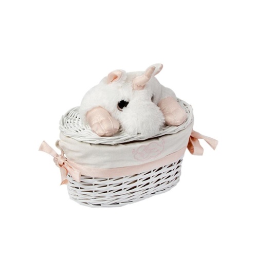 Корзина декоративная 26*15*16см ЕДИНОРОГ белый Магамакс EW-86XS фото 2