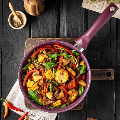 Сковорода 26см Kukmara TRENDY STYLE литой алюм. АП (mystery) 260tsm фото 4