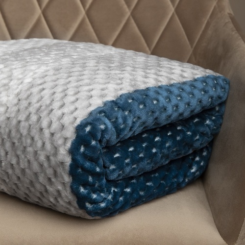 Плед 150*200см фланель СИНИЙ Absolute TF FNJPs BL 1520 фото 6