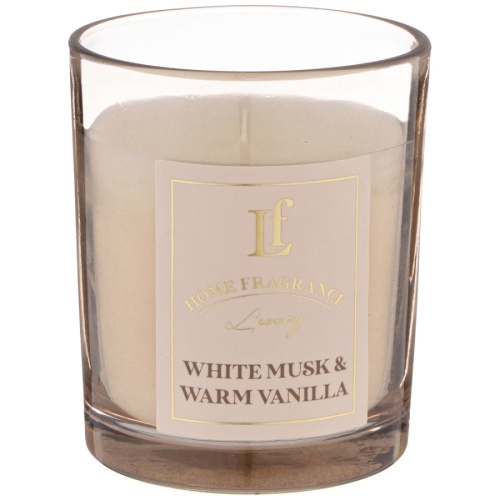 Аромасвеча в стакане 6*7,5см WHITE MUSK&WARM VANILLA Lefard 625-115 фото 2