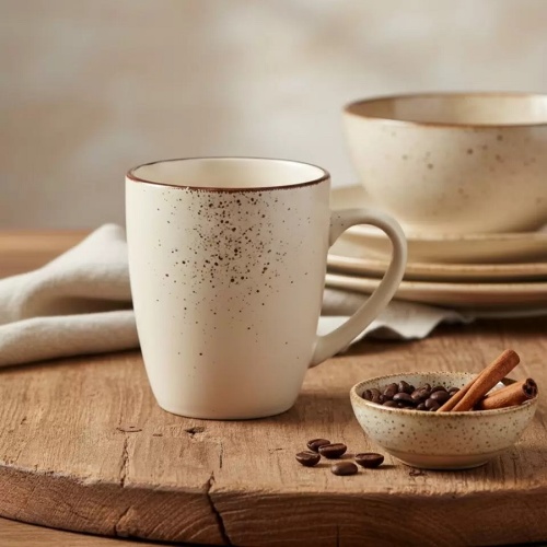 Кружка керамика 350мл OH SPLASH бежевый Domenik DMD185 фото 2