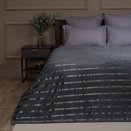 Плед 150*200см микрофайбер СЕРЫЙ Absolute TF MFS GY3 1520 17-0000 фото 2