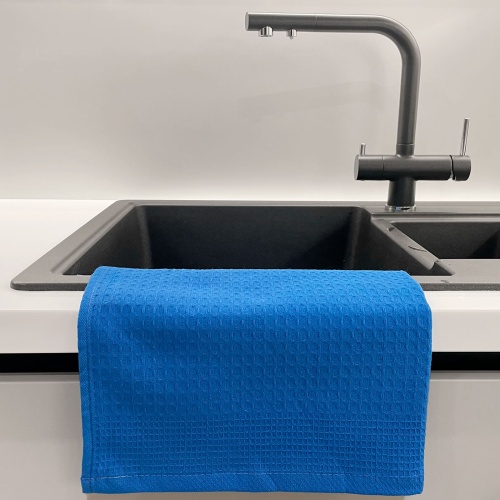 Полотенце вафельное 70*145см ДЕМЕТРА 220г/м2 лагуна Он и Она фото 2 Полотенце вафельное 70*145см ДЕМЕТРА 220г/м2 лагуна Он и Она фото 2