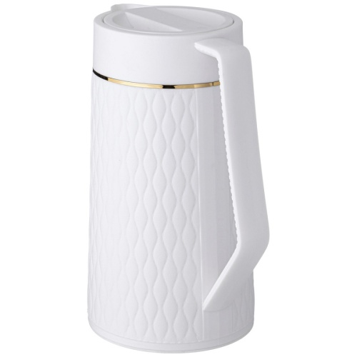 Термокувшин 1000мл Agness БЕЛЫЙ стекло пластик 734-100 фото 2