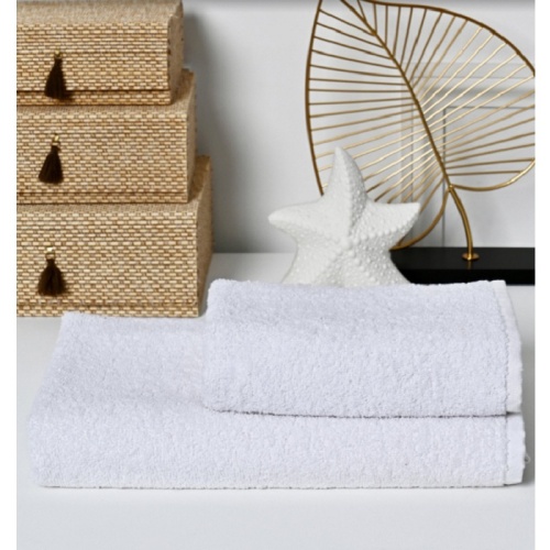 Полотенце махровое 70*140см ЭПОНЖ белый АМБ (TR) фото 2
