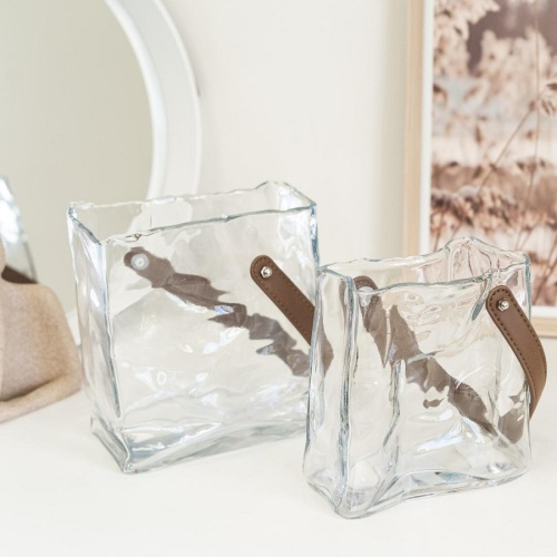 Ваза стекло 17*11,5*19см СУМКА Магамакс CSA-37M фото 5