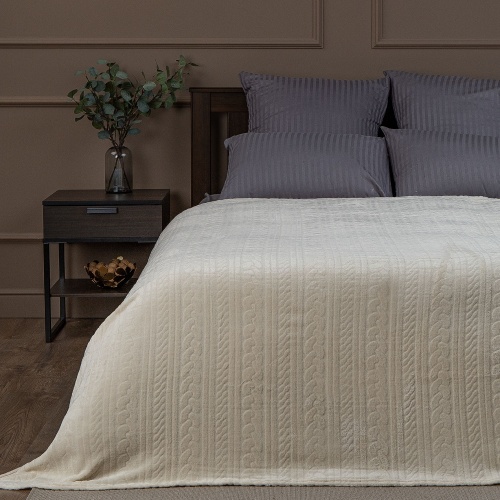 Плед 150*200см фланель P-Косичка МОЛОЧНЫЙ Absolute TF FNC ML 1520 фото 2 Плед 150*200см фланель P-Косичка МОЛОЧНЫЙ Absolute TF FNC ML 1520 фото 2