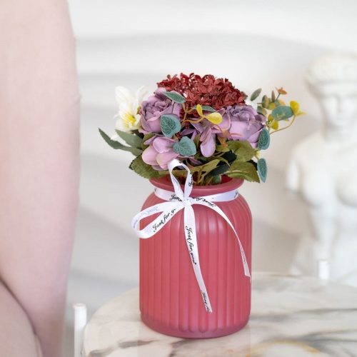 Композиция цветочная 10,5*25см ФАНТАЗИЯ розовый Магамакс Fancy86 фото 5