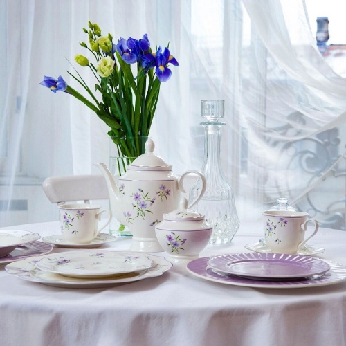 Тарелка десертная фарфор 19,2см ЛЕТНИЕ ВОСПОМИНАНИЯ Home Queen 77103 фото 6