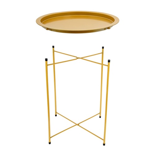 Столик металл 47*50,5см ЗОЛОТО складной Магамакс Org-12 фото 2 Столик металл 47*50,5см ЗОЛОТО складной Магамакс Org-12 фото 2