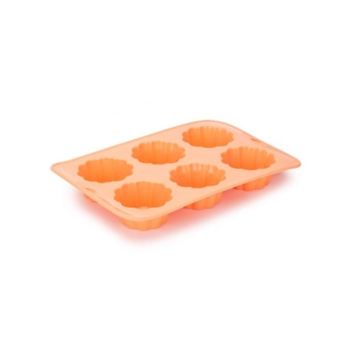 Форма для выпечки силиконовая Кексы 6 ячеек 18*28см APRICOT Attribute ABS308 фото 2