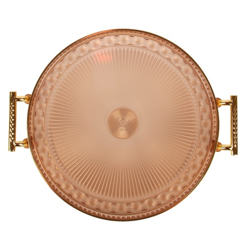 Поднос акрил 27см КОРИЧНЕВЫЙ с ручками Nouvelle Home 9904581-3 фото 2 Поднос акрил 27см КОРИЧНЕВЫЙ с ручками Nouvelle Home 9904581-3 фото 2