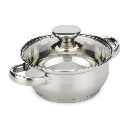 Кастрюля нерж. сталь 1,4л Attribute CLASSIC со стекл. крышкой индукция ASS716 фото 2