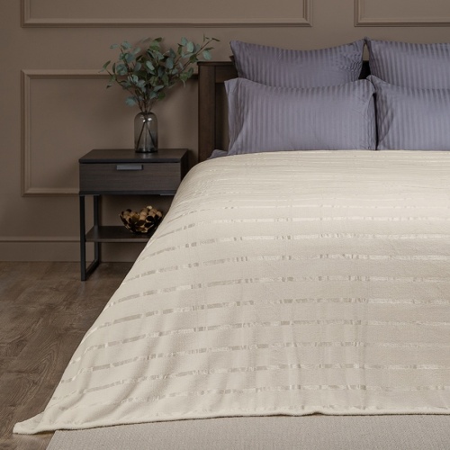 Плед 200*220см микрофайбер МОЛОЧНЫЙ Absolute TF MFS ML1 2022 11-0604 фото 2