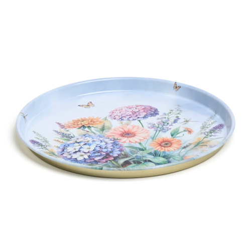 Поднос метал. 33см FLORAL EDEN Agness 898-246 фото 2